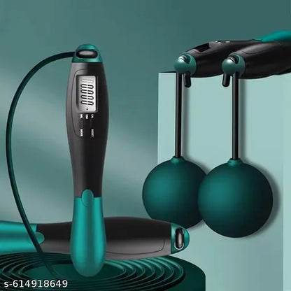 EzyBreath smart cordless digital jump rope with handles and skip counter