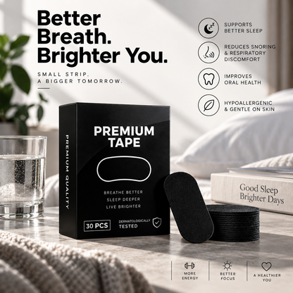 Premium Sleep Tape – Mouth Tape Patch (30 Pcs | 1 Month Supply)